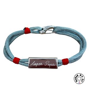 Bracelet homme acier paracorde