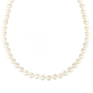 Collier perles ivoire 45 cm