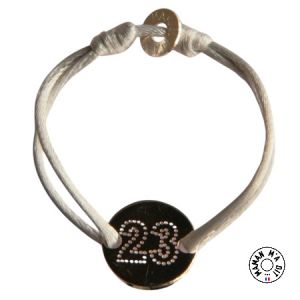 Bracelet  jeton 15 mm lettre ou nº au choix