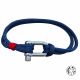 Bracelet homme manille acier paracorde